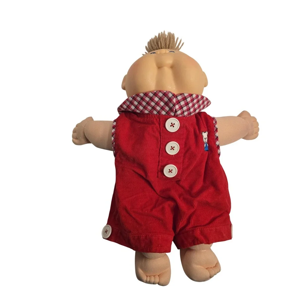 Rare Vintage‎ Cabbage Patch Preemie Boy Blond Tuft Hair Blue Eyes Collectable